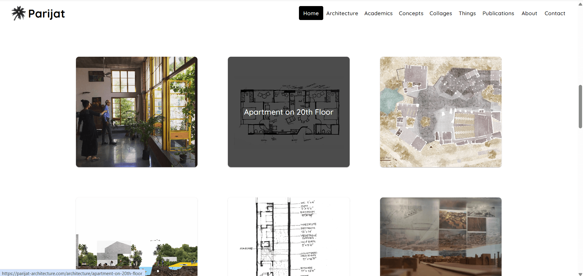 Parijat Architecture project gallery grid